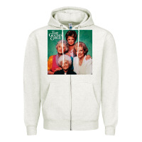 Oatmeal Heather golden the girls Zipper Hoodie - linhVisuals
