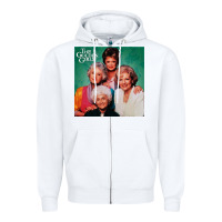 White golden the girls Zipper Hoodie - linhVisuals