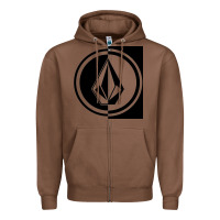 Chestnut Volcom Style Zipper Hoodie - linhVisuals