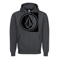 Smoke Volcom Style Zipper Hoodie - linhVisuals