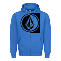 True Royal Volcom Style Zipper Hoodie - linhVisuals