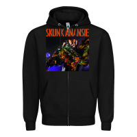 Black skunk anansie Zipper Hoodie - linhVisuals