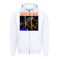 White skunk anansie Zipper Hoodie - linhVisuals
