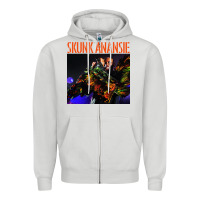 Dove Grey skunk anansie Zipper Hoodie - linhVisuals