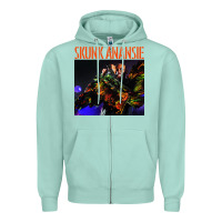 Seafoam skunk anansie Zipper Hoodie - linhVisuals