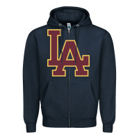 Navy loyola academy Zipper Hoodie - linhVisuals