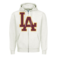 Oatmeal Heather loyola academy Zipper Hoodie - linhVisuals