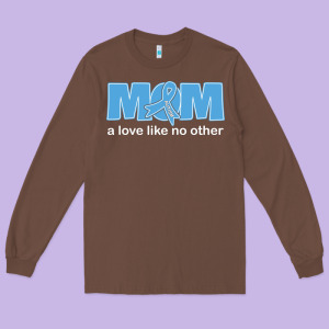 Lil Autism Mom Long Sleeve Tee Designed By Cowhidedigitalart