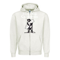 Oatmeal Heather i love you california bear state hug Zipper Hoodie - linhVisuals