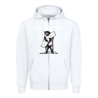 White i love you california bear state hug Zipper Hoodie - linhVisuals