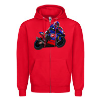 Red Superbike Toprak Razgatlıoğlu Zipper Hoodie - linhVisuals