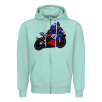 Seafoam Superbike Toprak Razgatlıoğlu Zipper Hoodie - linhVisuals