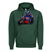 Sports Green Superbike Toprak Razgatlıoğlu Zipper Hoodie - linhVisuals