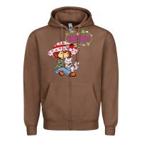Chestnut strawberry shortcake and cat Zipper Hoodie - linhVisuals