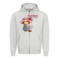 Dove Grey strawberry shortcake and cat Zipper Hoodie - linhVisuals