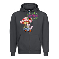 Smoke strawberry shortcake and cat Zipper Hoodie - linhVisuals