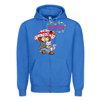 True Royal strawberry shortcake and cat Zipper Hoodie - linhVisuals