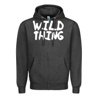Charcoal Heather wild things Zipper Hoodie - linhVisuals