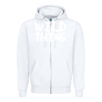 White wild things Zipper Hoodie - linhVisuals
