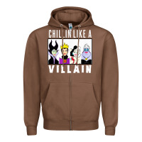 Chestnut chillin like a villain Zipper Hoodie - linhVisuals