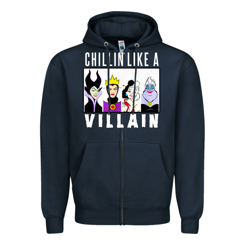 Chillin Like A Villain Zipper Hoodie by linhVisuals | Teevron