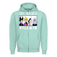 Seafoam chillin like a villain Zipper Hoodie - linhVisuals