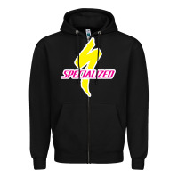 Black Specialized Bikes Bicycle Zipper Hoodie - linhVisuals