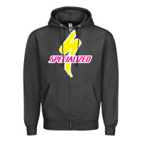 Charcoal Heather Specialized Bikes Bicycle Zipper Hoodie - linhVisuals