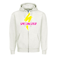 Oatmeal Heather Specialized Bikes Bicycle Zipper Hoodie - linhVisuals