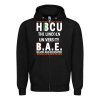 Hbcu The Lincoln University Black And Educated Black Classic Zipper Hoodie | Teevron