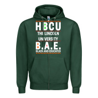 Sports Green hbcu the lincoln university black and educated black classic Zipper Hoodie - linhVisuals