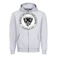 Heather Grey marian catholic high school Zipper Hoodie - linhVisuals