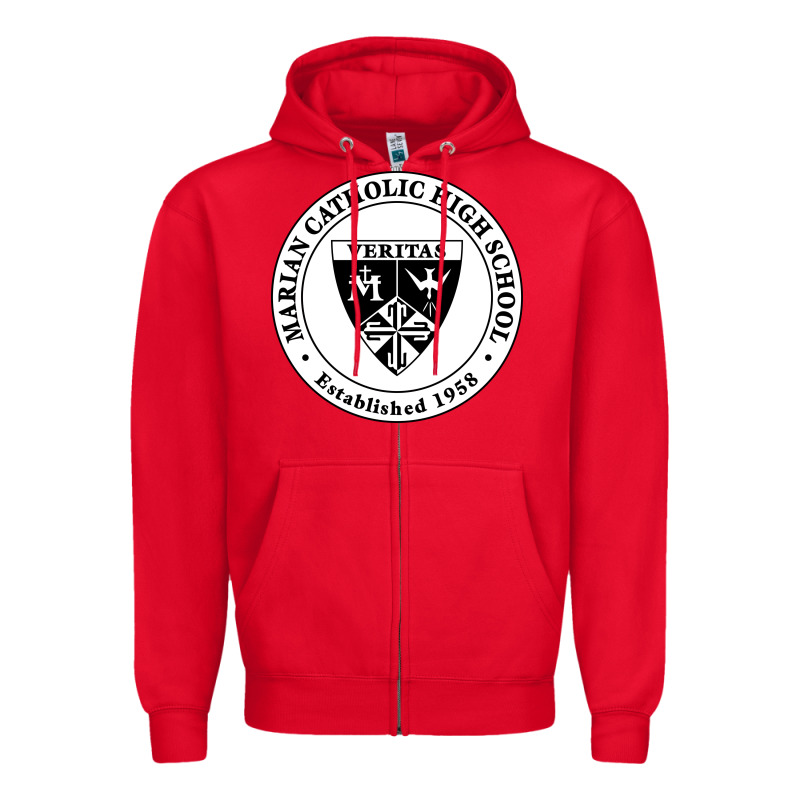 Marian Catholic High School Zipper Hoodie by linhVisuals | Teevron