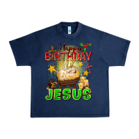 Navy happy birthday jesus Urban Heavy Tee - FaDigitalArtStudio