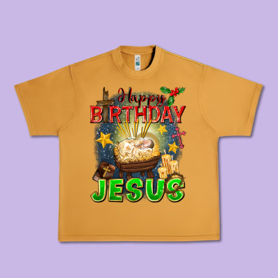 Happy Birthday Jesus Urban Heavy Tee Designed By Fadigitalartstudio