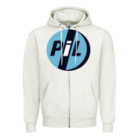 Oatmeal Heather PiL Public Image Ltd Zipper Hoodie - linhVisuals