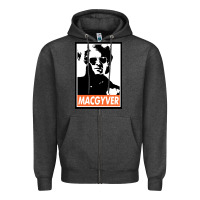 Charcoal Heather macgyver Zipper Hoodie - linhVisuals