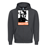 Smoke macgyver Zipper Hoodie - linhVisuals