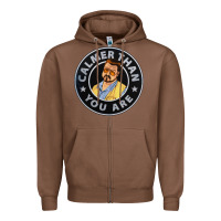 Chestnut calmer than you are Zipper Hoodie - linhVisuals