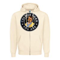 Sandshell calmer than you are Zipper Hoodie - linhVisuals