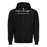 Black chris craft boats company Zipper Hoodie - linhVisuals