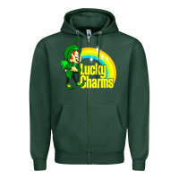 Sports Green luv lucky charms Zipper Hoodie - linhVisuals