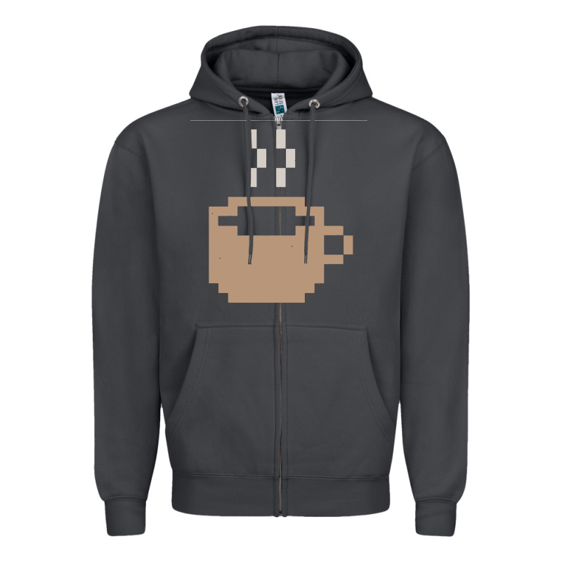 Pixel Coffee Zipper Hoodie by linhVisuals | Teevron