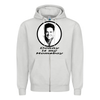 Dove Grey funny donny osmond Zipper Hoodie - linhVisuals