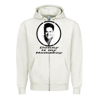 Oatmeal Heather funny donny osmond Zipper Hoodie - linhVisuals