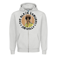 Dove Grey the black samurai Zipper Hoodie - linhVisuals