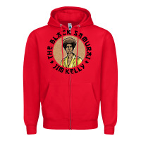 Red the black samurai Zipper Hoodie - linhVisuals