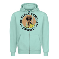 Seafoam the black samurai Zipper Hoodie - linhVisuals