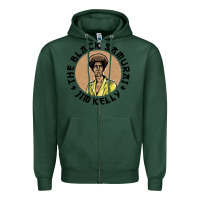 Sports Green the black samurai Zipper Hoodie - linhVisuals