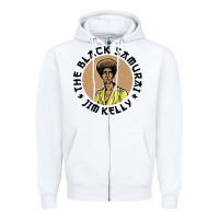 White the black samurai Zipper Hoodie - linhVisuals
